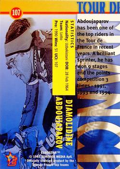 1997 Eurostar Tour de France #107 Djamolidine Abdoujaparov Back